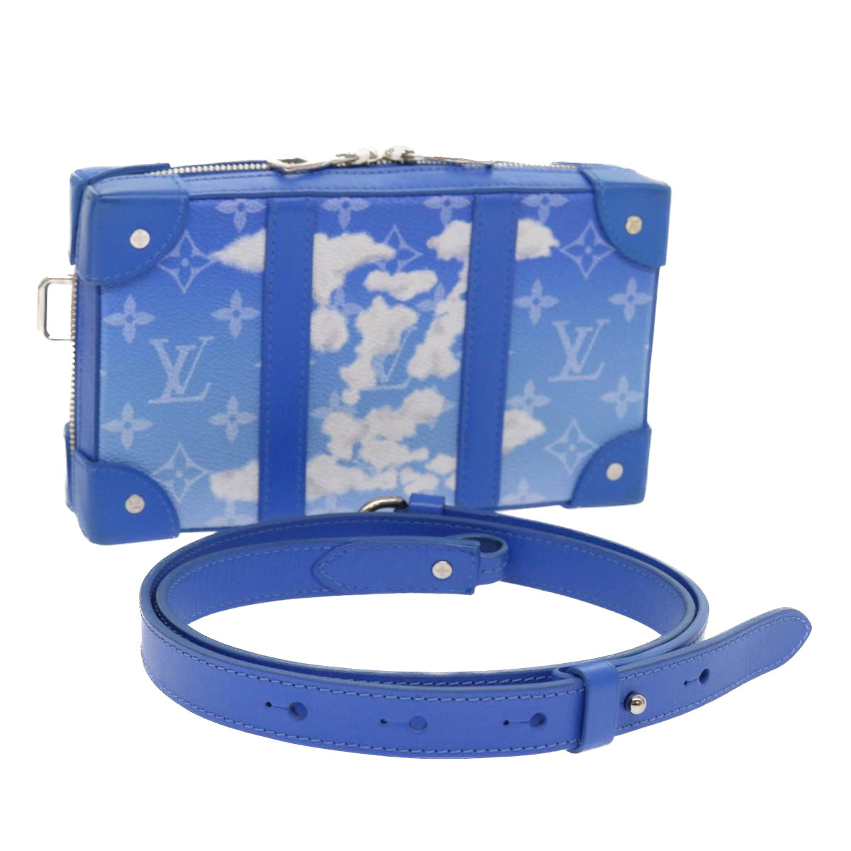 LOUIS VUITTON Monogram Clouds Soft Trunk Wallet Shoulder Bag M45432 55832A