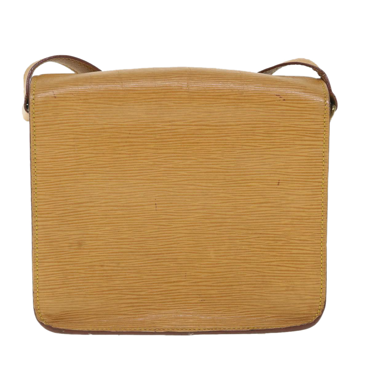 LOUIS VUITTON Epi Cartouchiere MM Shoulder Bag Winnipeg Beige M52246 55838
