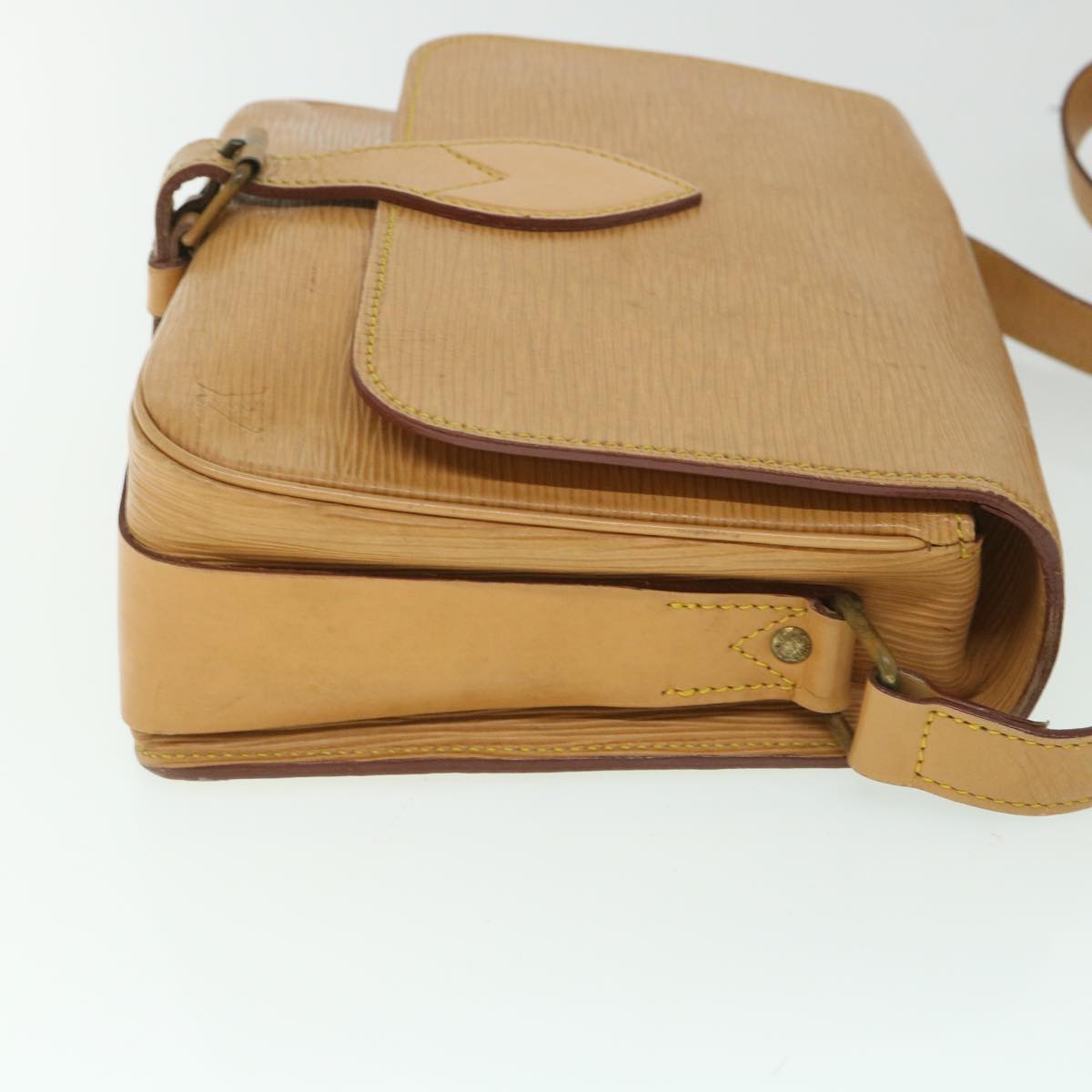LOUIS VUITTON Epi Cartouchiere MM Shoulder Bag Winnipeg Beige M52246 55838