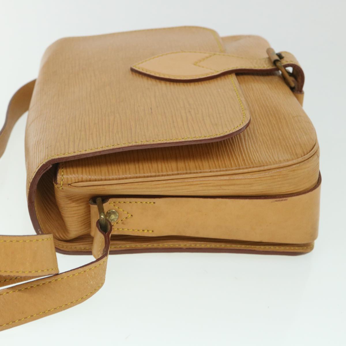LOUIS VUITTON Epi Cartouchiere MM Shoulder Bag Winnipeg Beige M52246 55838