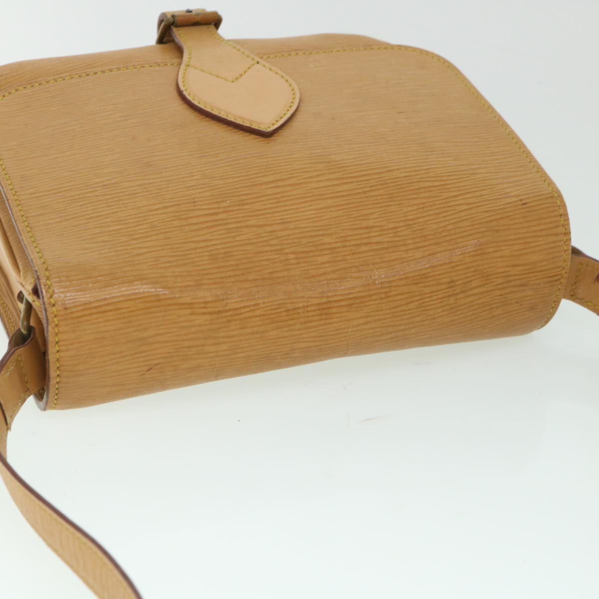 LOUIS VUITTON Epi Cartouchiere MM Shoulder Bag Winnipeg Beige M52246 55838