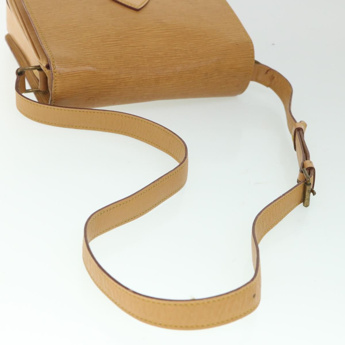 LOUIS VUITTON Epi Cartouchiere MM Shoulder Bag Winnipeg Beige M52246 55838