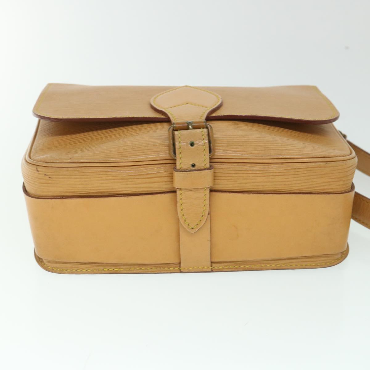 LOUIS VUITTON Epi Cartouchiere MM Shoulder Bag Winnipeg Beige M52246 55838