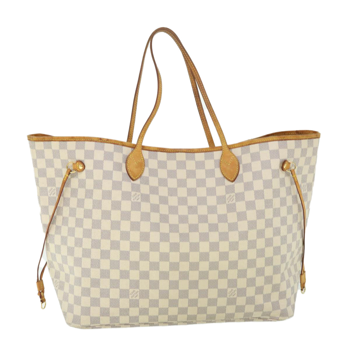 LOUIS VUITTON Damier Azur Neverfull GM Tote Bag N41360 LV 55846