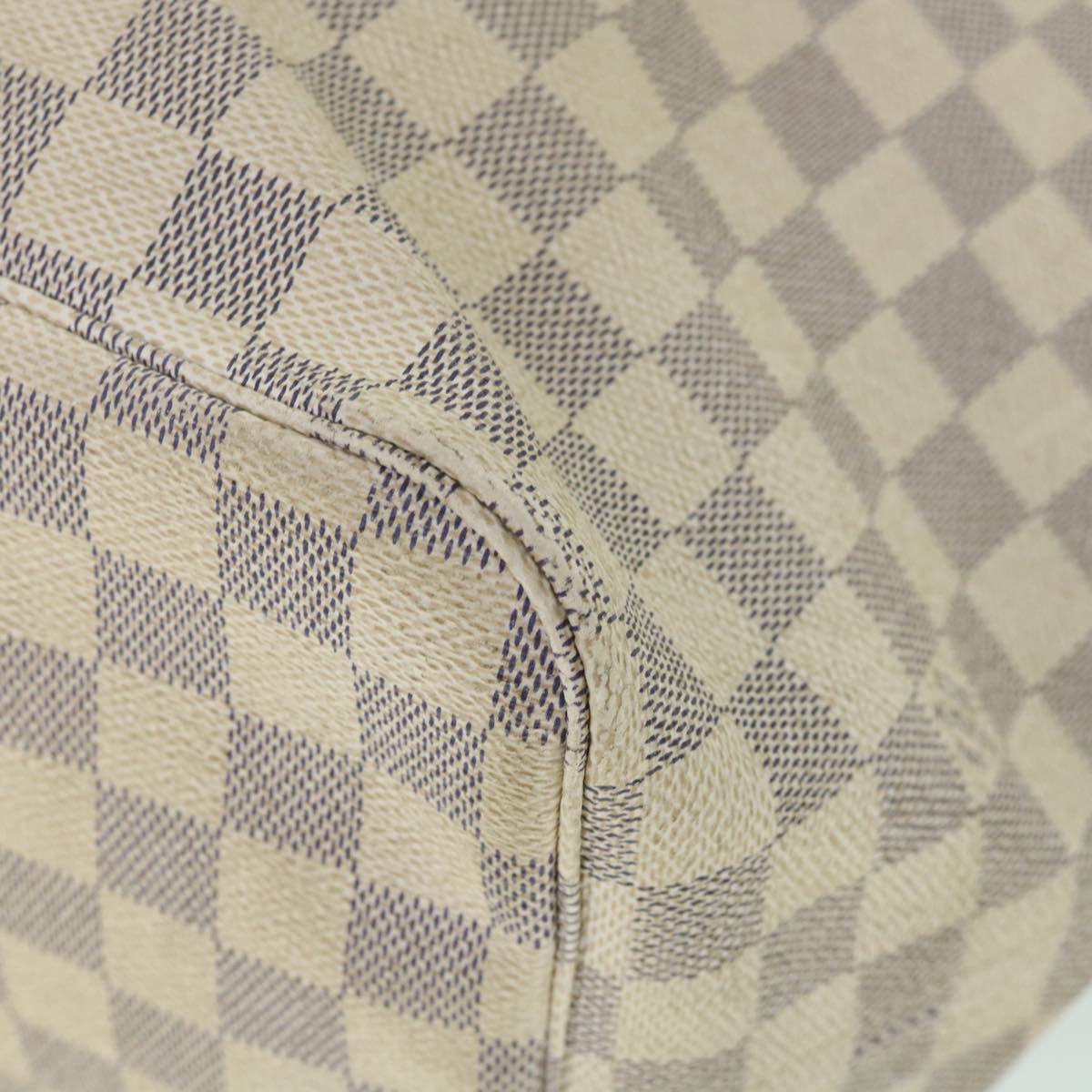 LOUIS VUITTON Damier Azur Neverfull GM Tote Bag N41360 LV 55846
