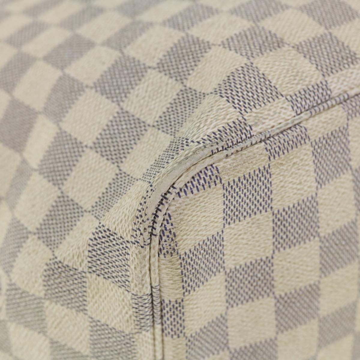 LOUIS VUITTON Damier Azur Neverfull GM Tote Bag N41360 LV 55846