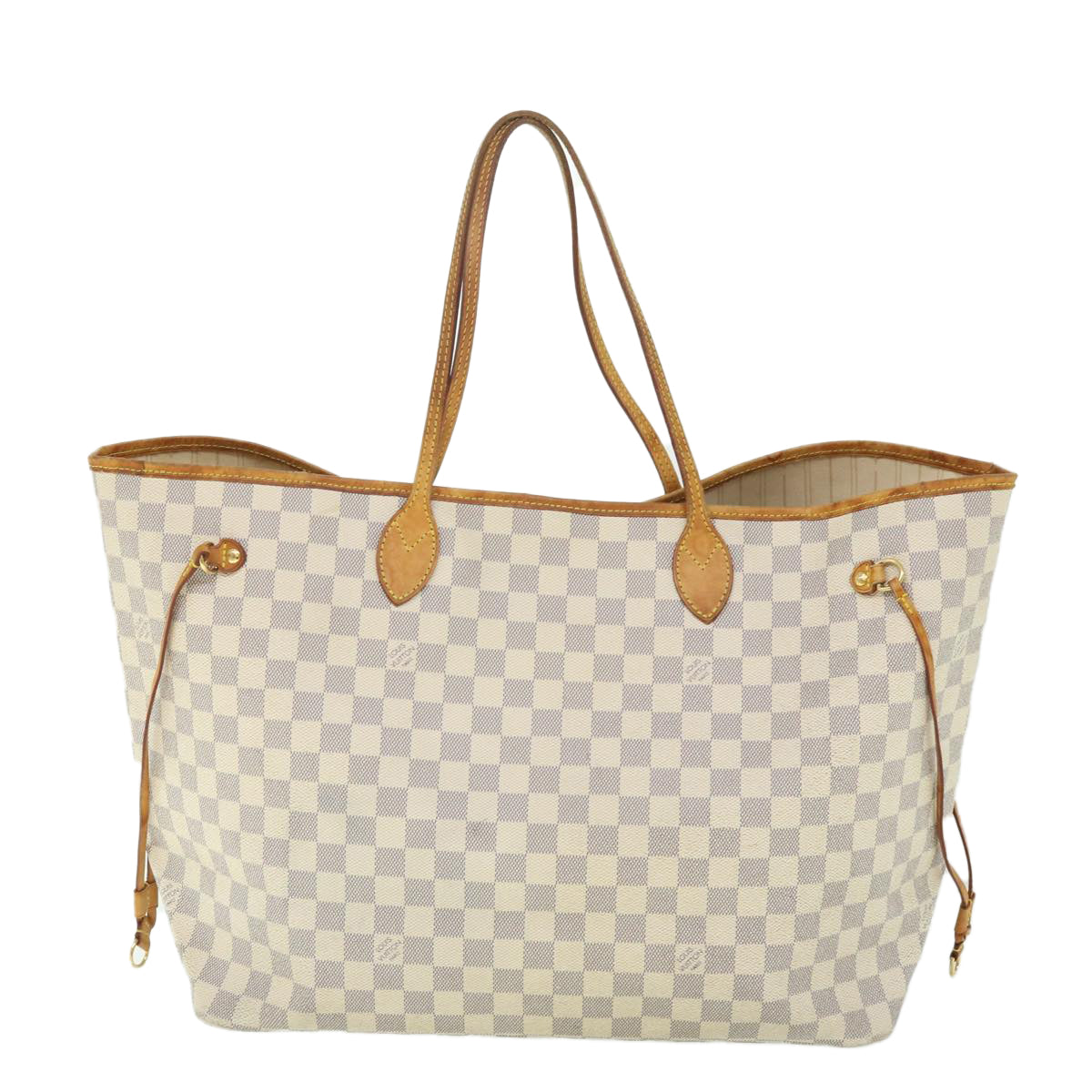 LOUIS VUITTON Damier Azur Neverfull GM Tote Bag N41360 LV 55846