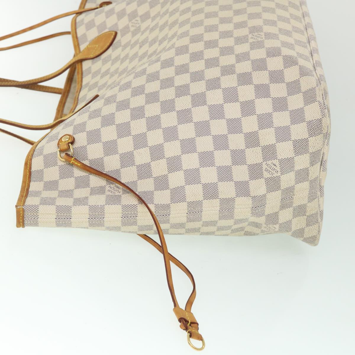 LOUIS VUITTON Damier Azur Neverfull GM Tote Bag N41360 LV 55846
