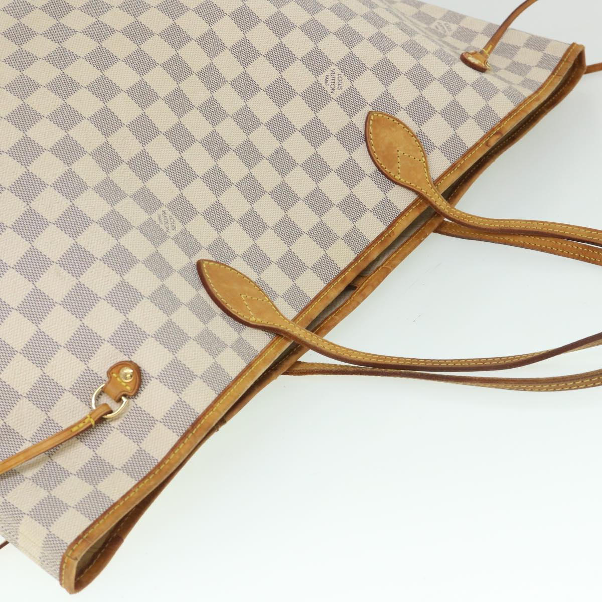 LOUIS VUITTON Damier Azur Neverfull GM Tote Bag N41360 LV 55846