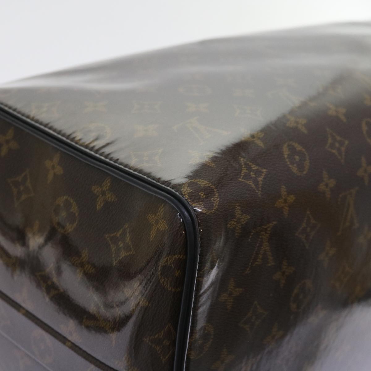 LOUIS VUITTON Monogram Glaze Keepall Bandouliere 50 Bag M43899 LV 55861A