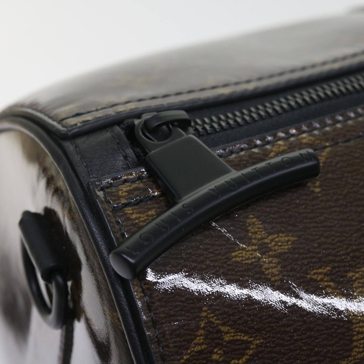 LOUIS VUITTON Monogram Glaze Keepall Bandouliere 50 Bag M43899 LV 55861A