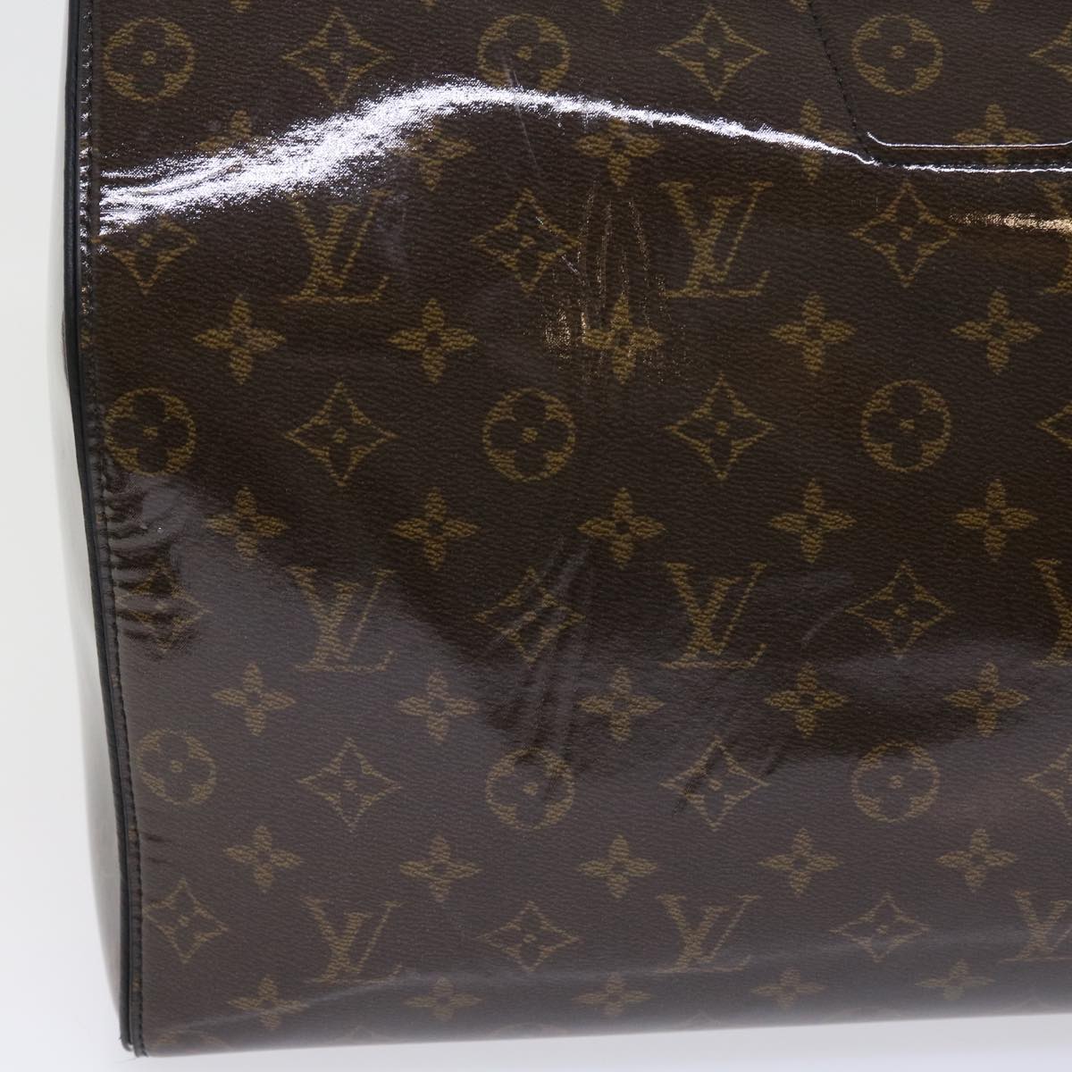 LOUIS VUITTON Monogram Glaze Keepall Bandouliere 50 Bag M43899 LV 55861A