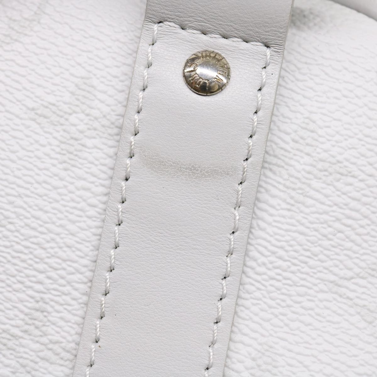 LOUIS VUITTON Monogram White Keepall Bandouliere 50 Bag M44643 LV 55862A