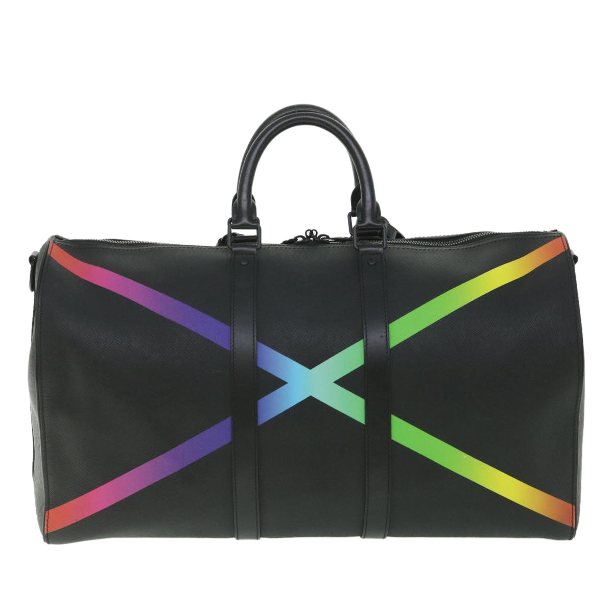 LOUIS VUITTON Taiga Rainbow Keepall Bandouliere 50 Boston Bag M30345 55863A