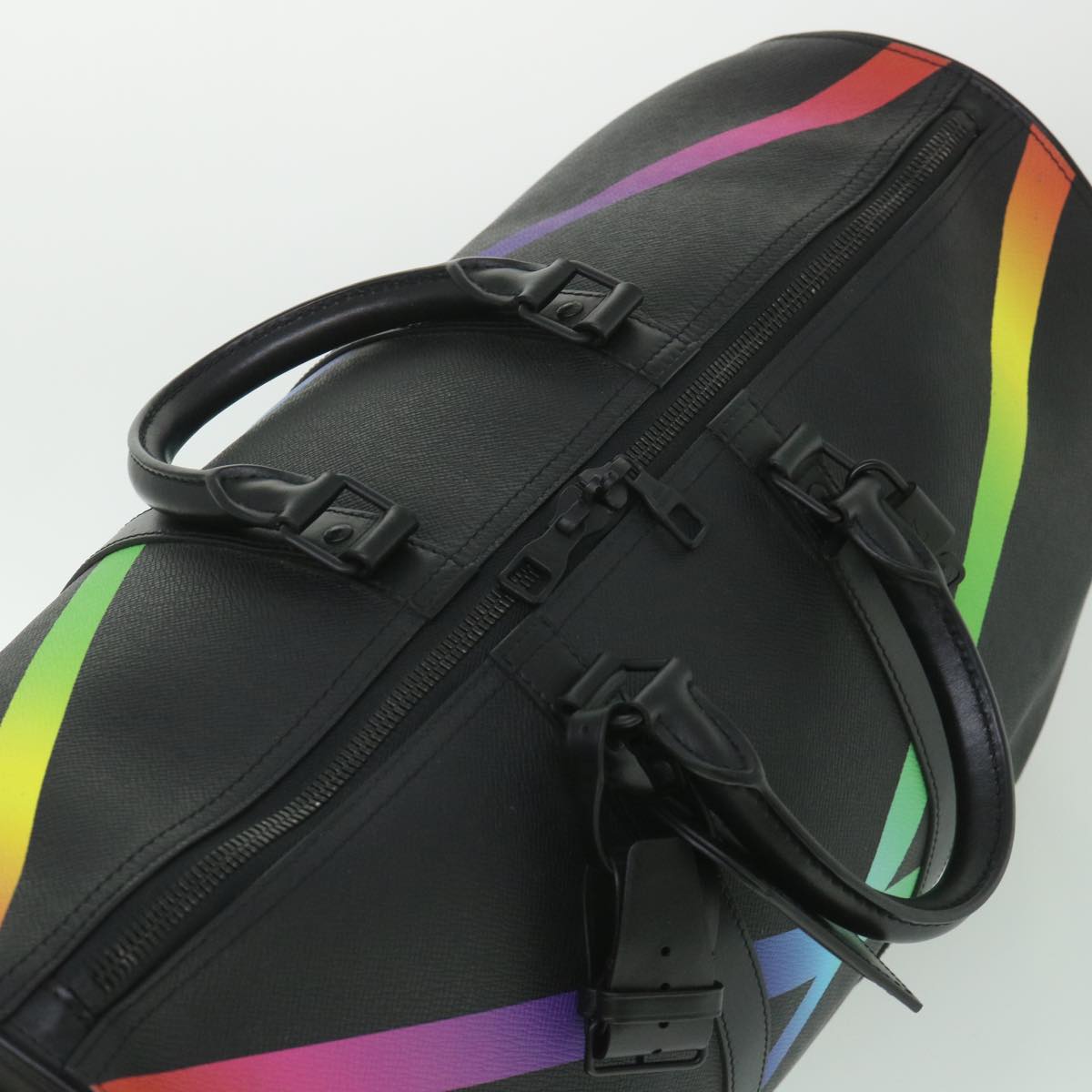 LOUIS VUITTON Taiga Rainbow Keepall Bandouliere 50 Boston Bag M30345 55863A