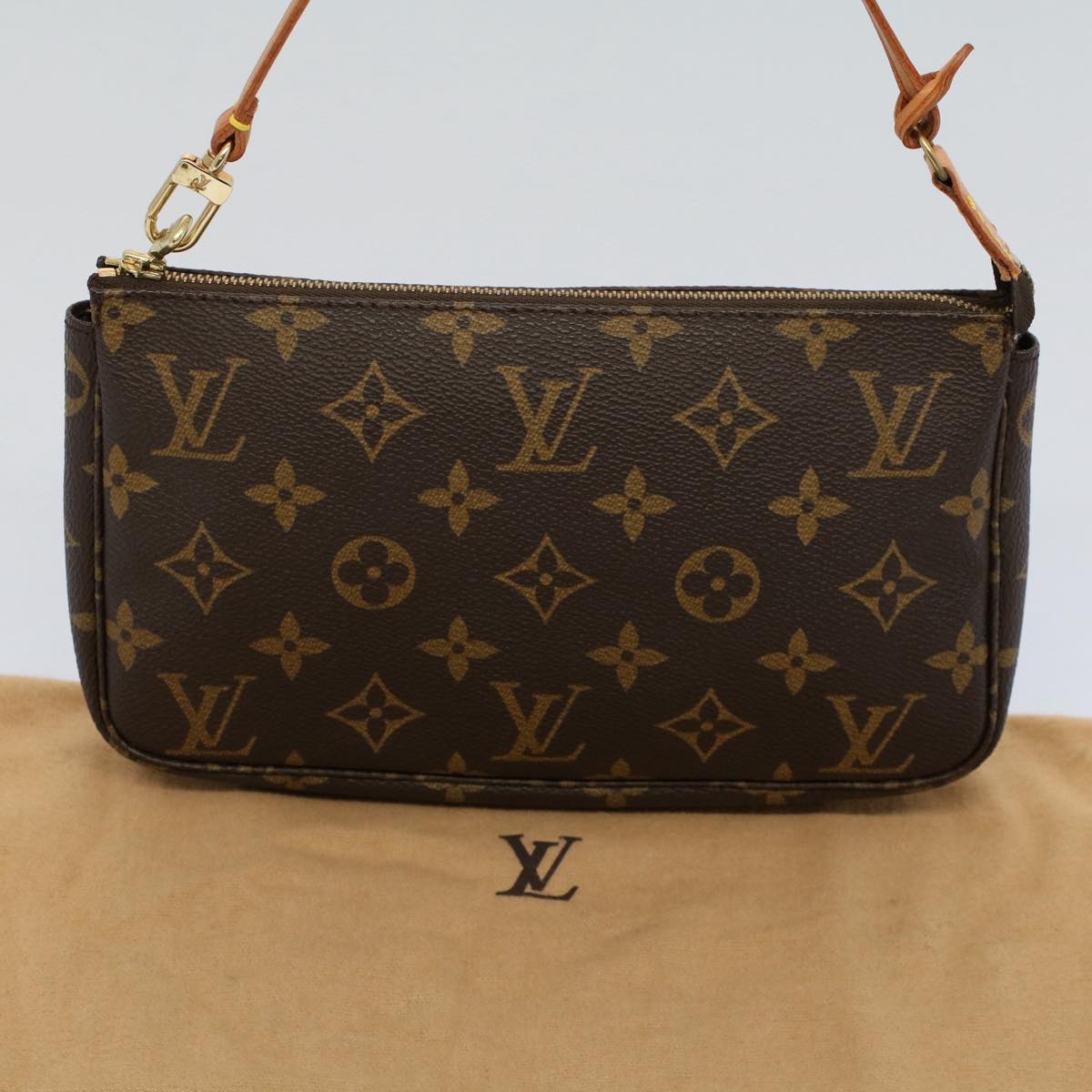 LOUIS VUITTON Monogram Pochette Accessoires Pouch M51980 LV 55871
