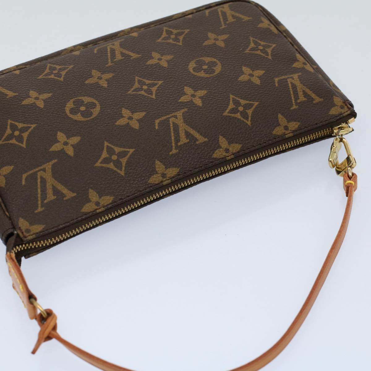 LOUIS VUITTON Monogram Pochette Accessoires Pouch M51980 LV 55871