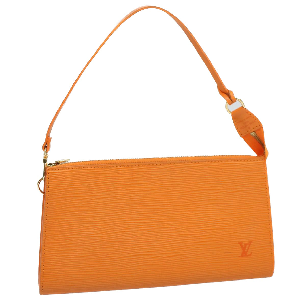 LOUIS VUITTON Epi Pochette Accessoires Pouch Orange Mandarin M5294H 55878