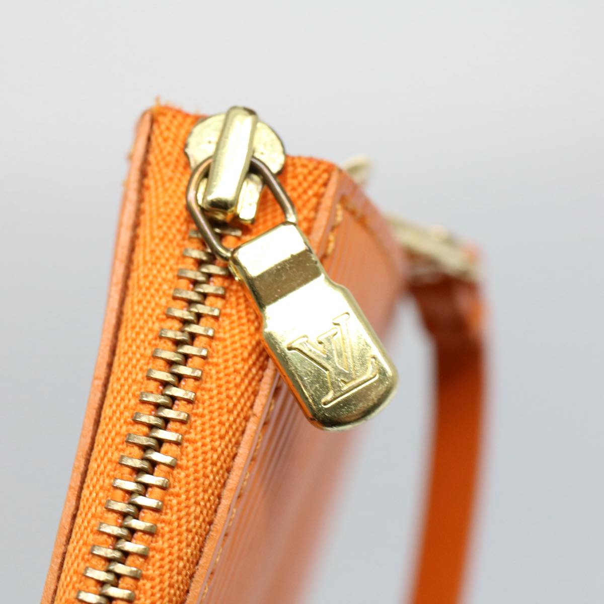 LOUIS VUITTON Epi Pochette Accessoires Pouch Orange Mandarin M5294H 55878