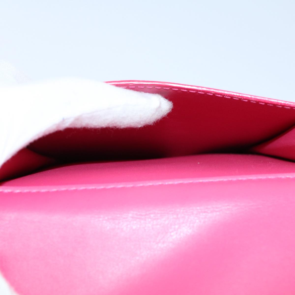LOUIS VUITTON Monogram Vernis Motto Accessory Pouch Fusha Pink M91225 55889