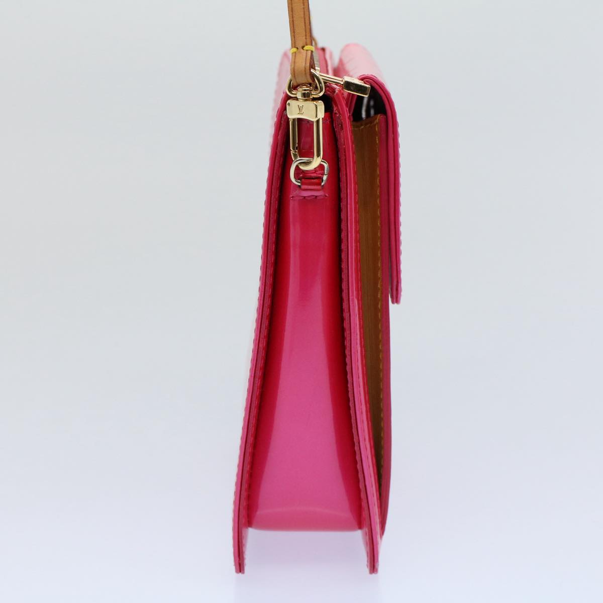 LOUIS VUITTON Monogram Vernis Motto Accessory Pouch Fusha Pink M91225 55889