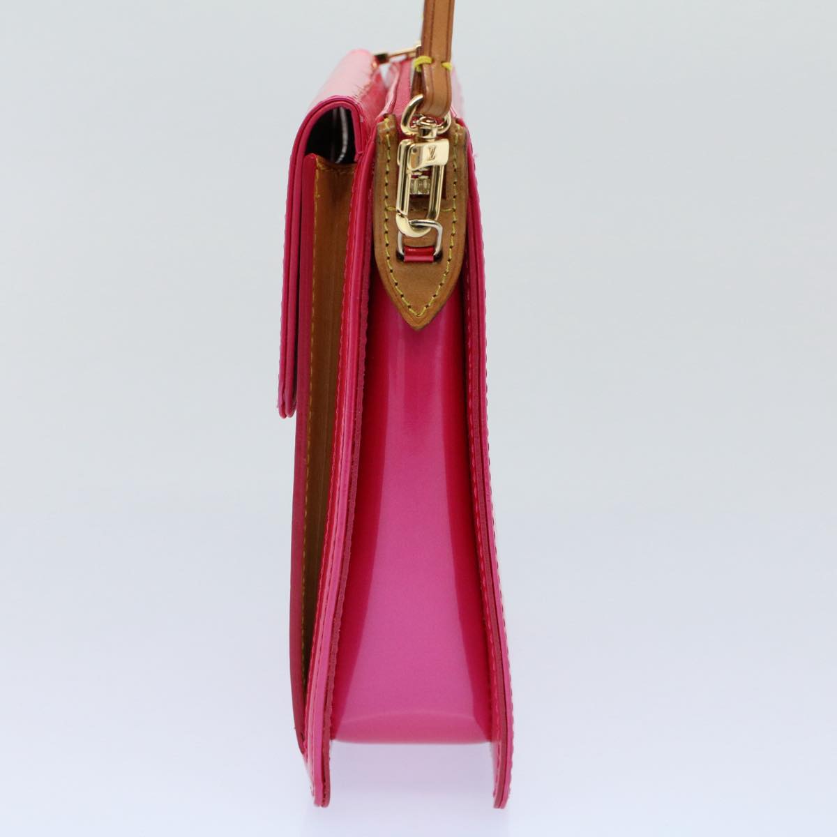 LOUIS VUITTON Monogram Vernis Motto Accessory Pouch Fusha Pink M91225 55889