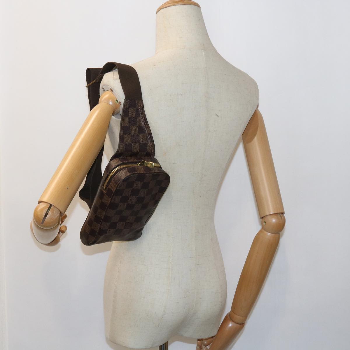 LOUIS VUITTON Damier Ebene Geronimos Shoulder Bag N51994 LV 55896