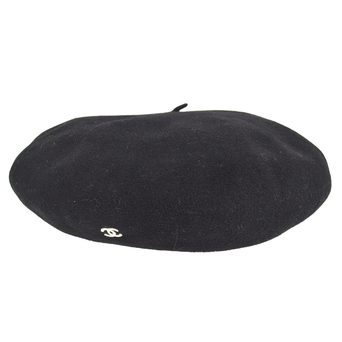 Luxury Chanel 1998 spring wool beret hat #57