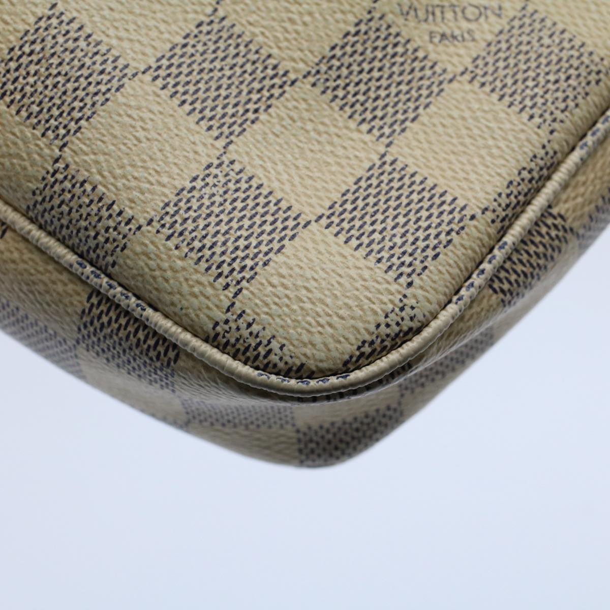 LOUIS VUITTON Damier Azur Pochette Accessoires Pouch N51986 LV 55913