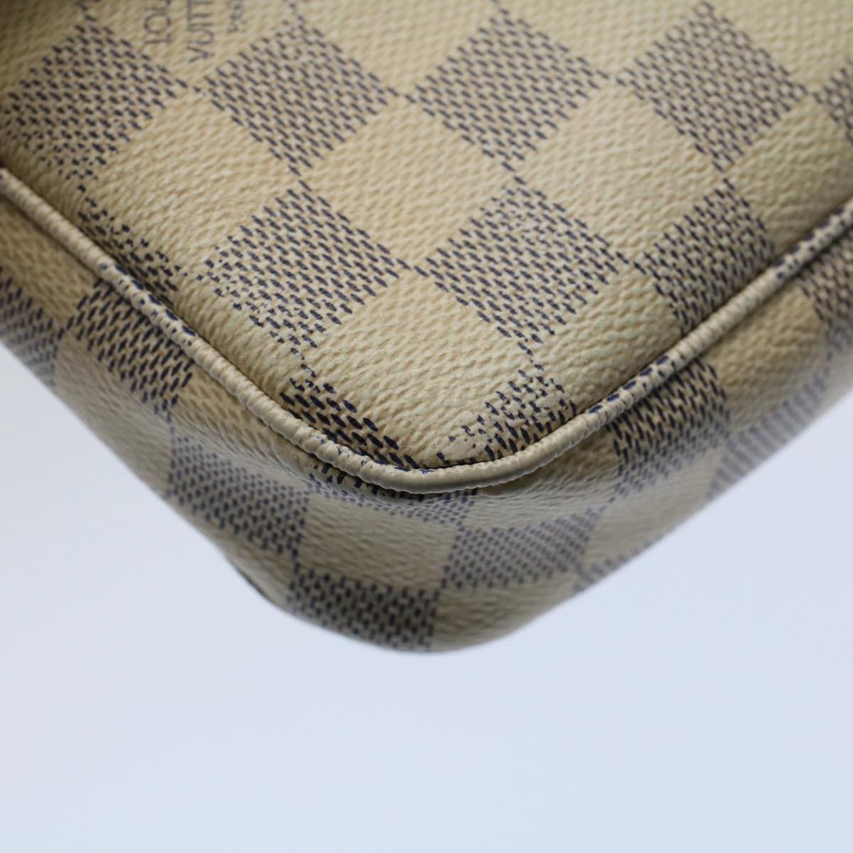 LOUIS VUITTON Damier Azur Pochette Accessoires Pouch N51986 LV 55913