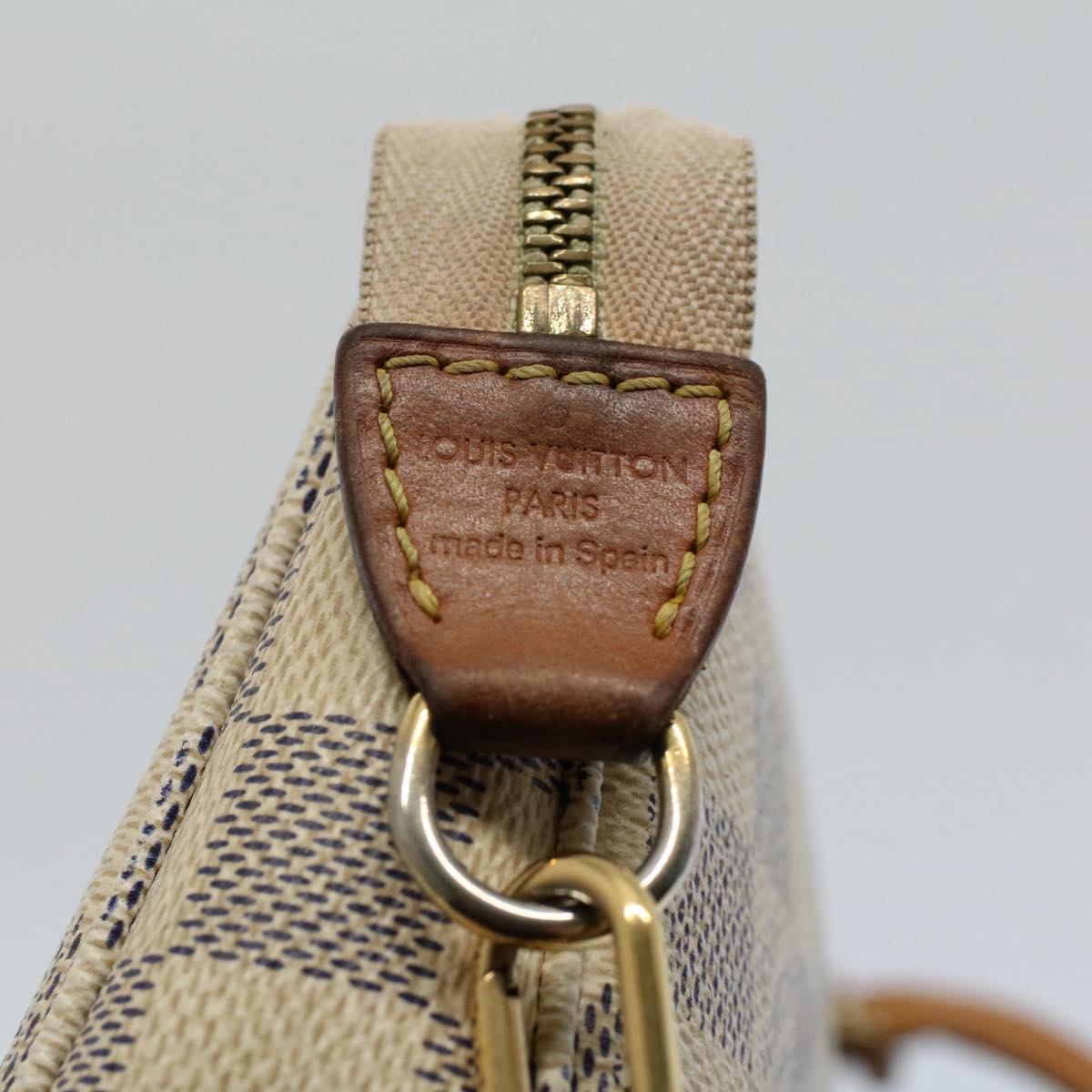 LOUIS VUITTON Damier Azur Pochette Accessoires Pouch N51986 LV 55913