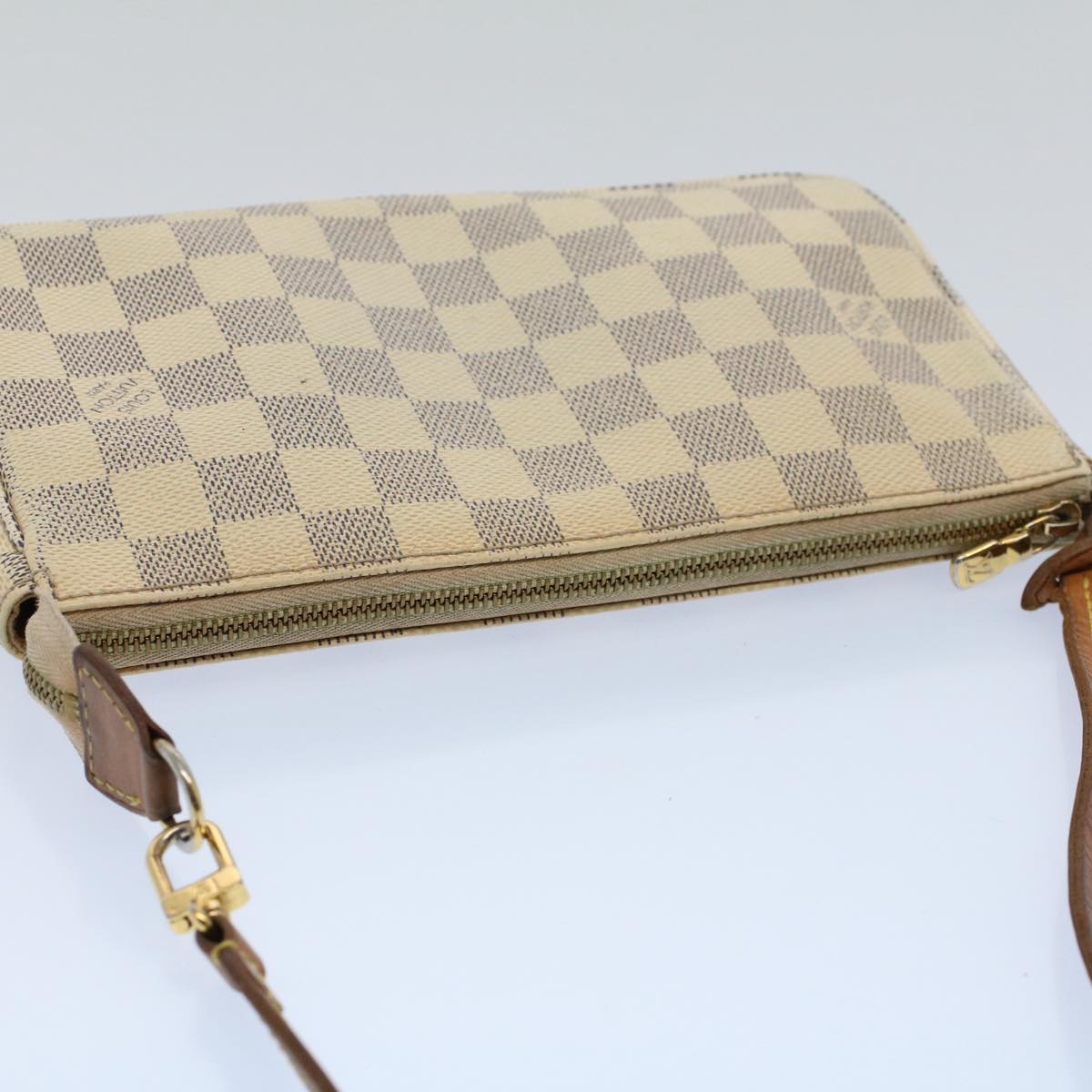 LOUIS VUITTON Damier Azur Pochette Accessoires Pouch N51986 LV 55913