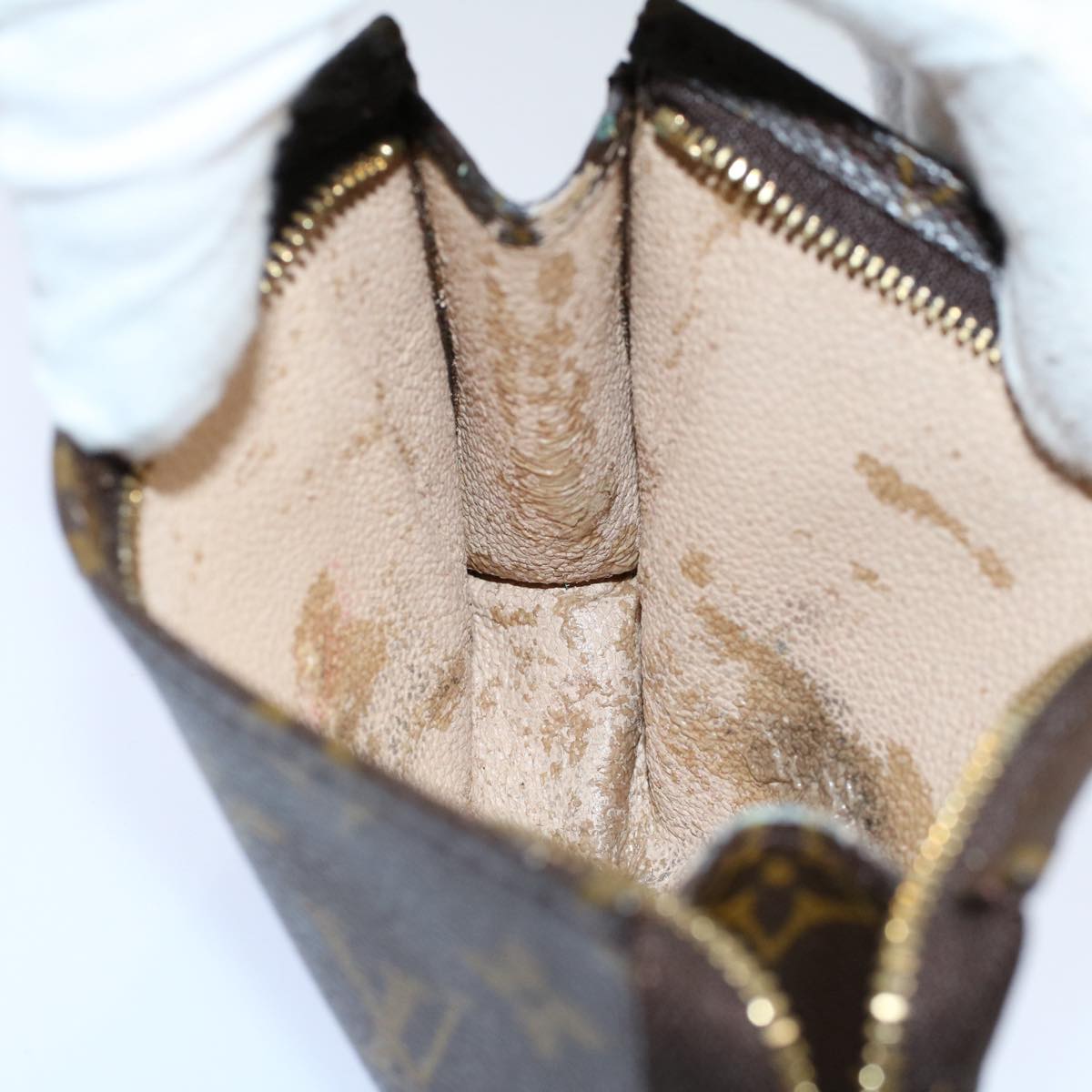 LOUIS VUITTON Monogram Poche Toilette 15 Pouch M47546 LV 55916
