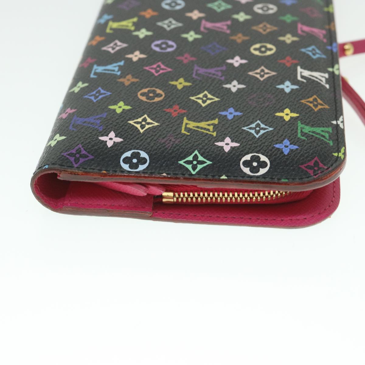 LOUIS VUITTON Multicolor Portefeuille Insolite Wallet Black M93755 55918A
