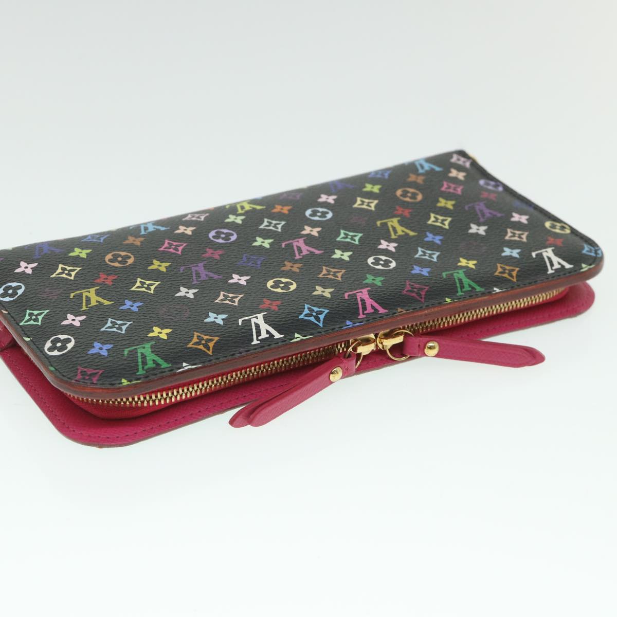 LOUIS VUITTON Multicolor Portefeuille Insolite Wallet Black M93755 55918A