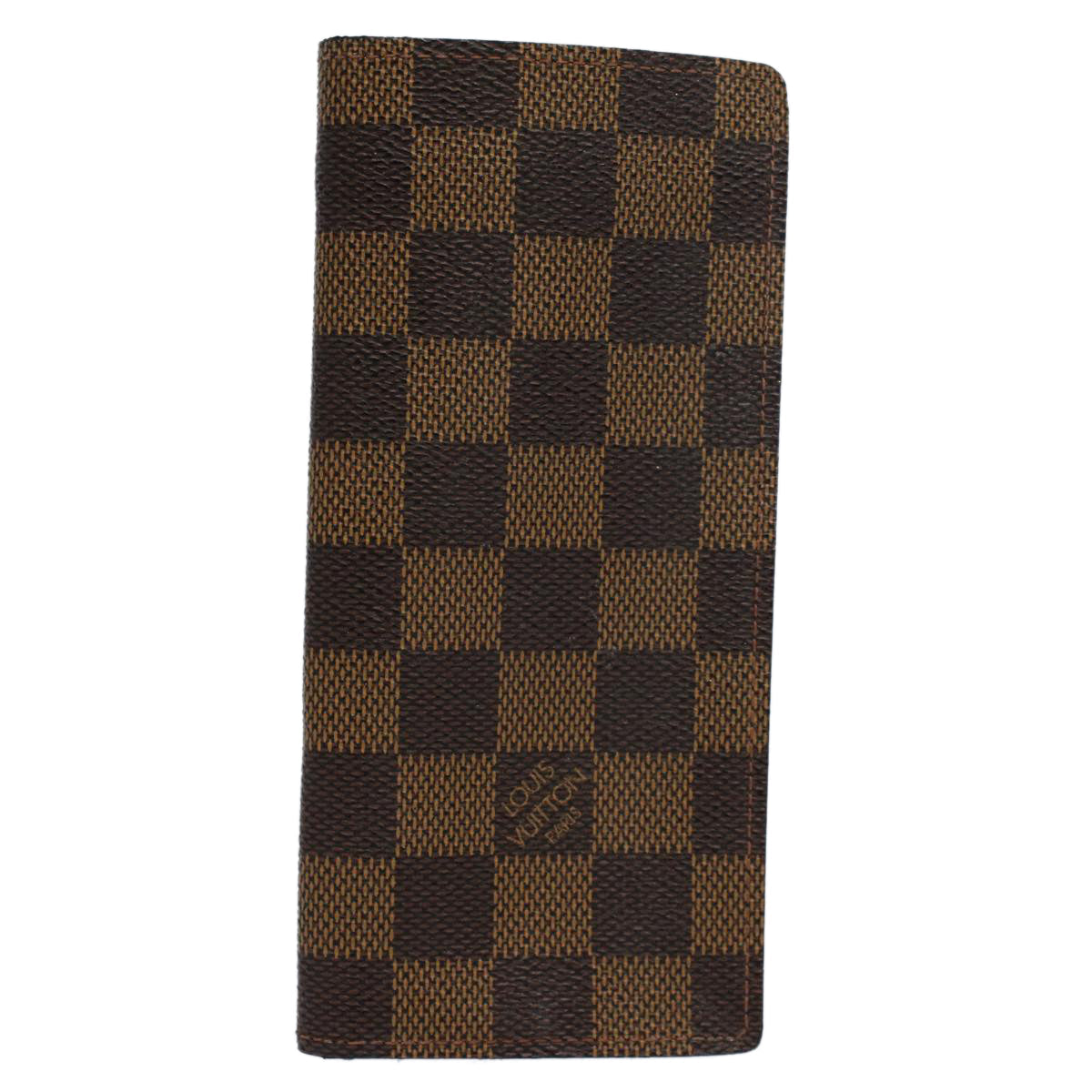 LOUIS VUITTON Damier Ebene Etui Lunettes Simple Glasses Case N62964 55919
