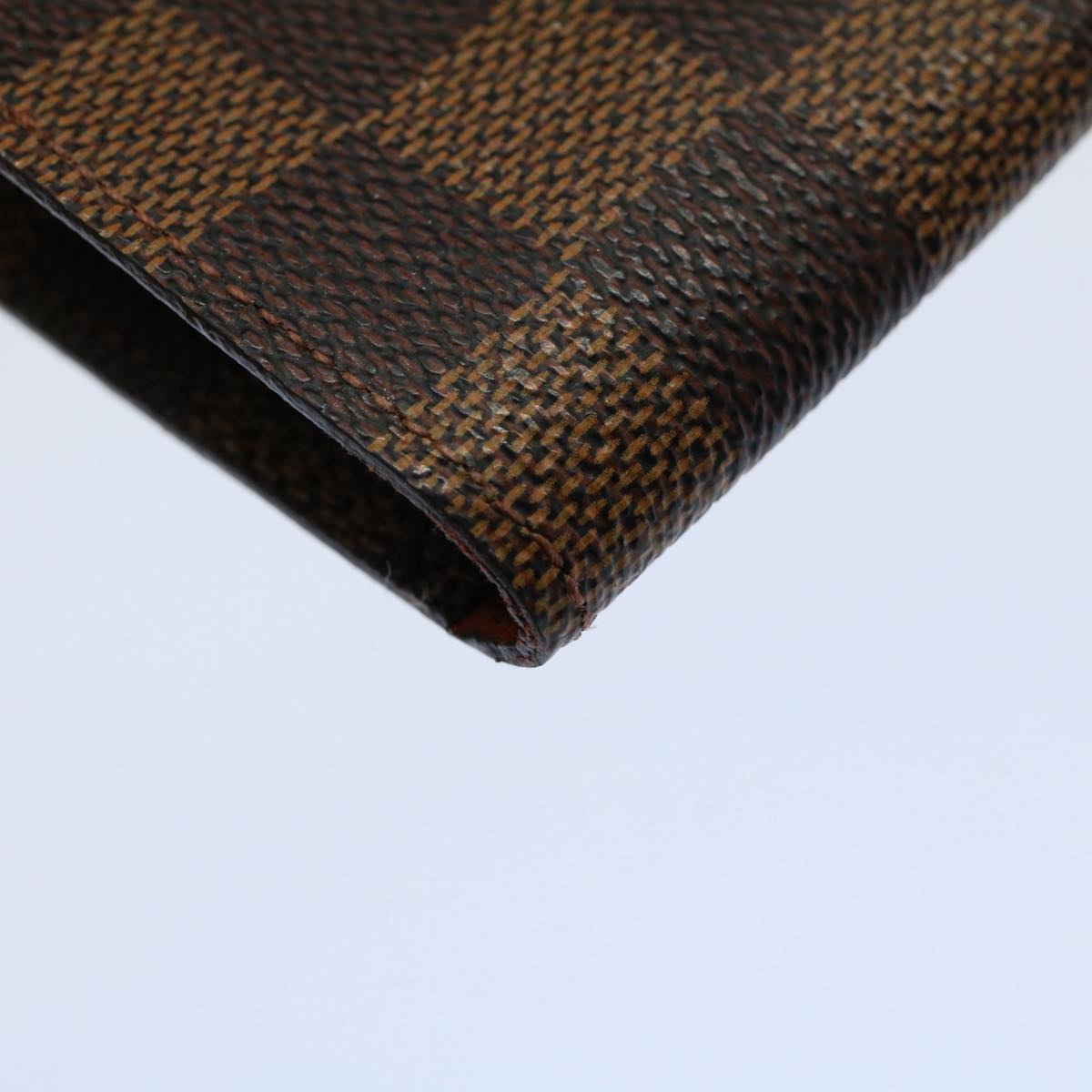 LOUIS VUITTON Damier Ebene Etui Lunettes Simple Glasses Case N62964 55919