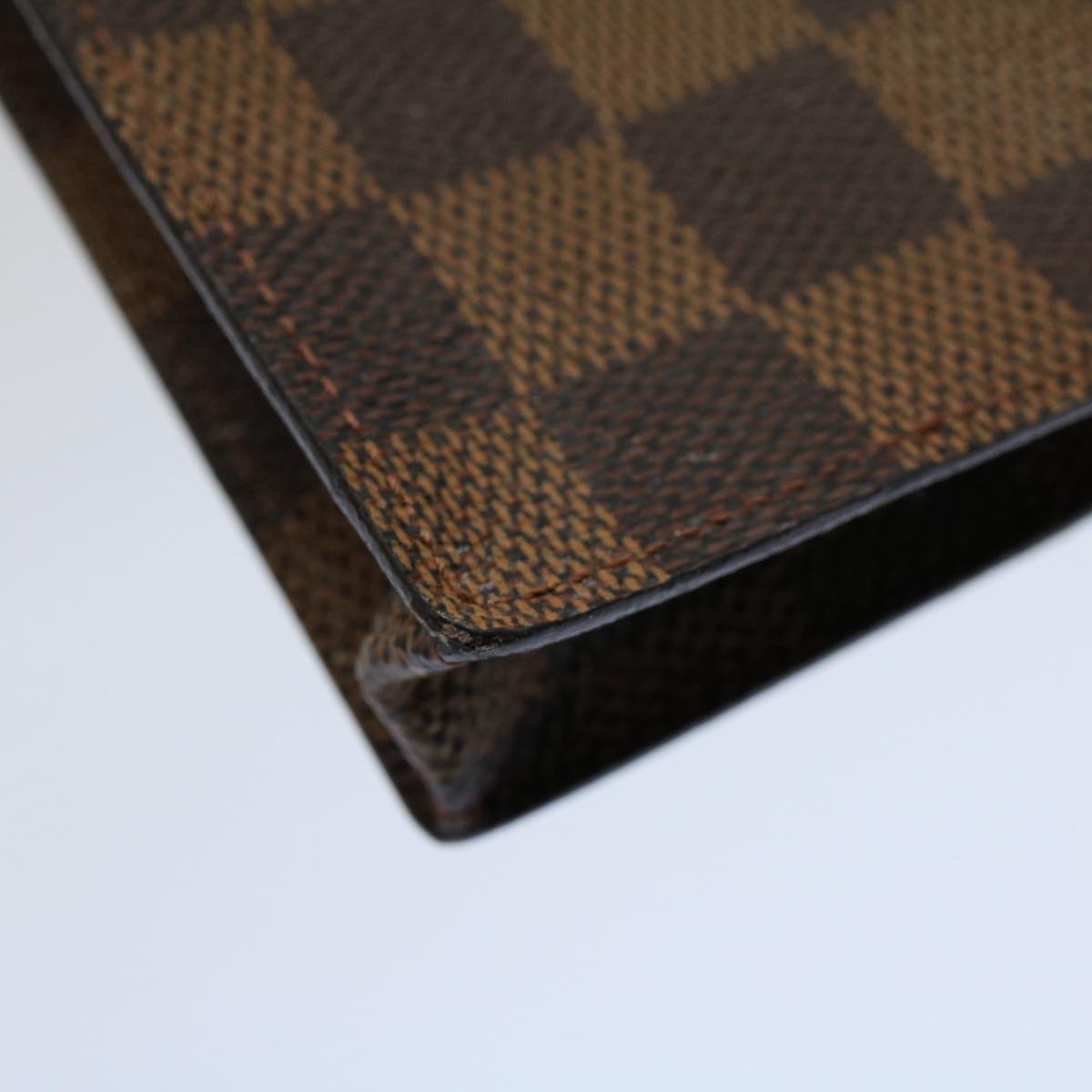 LOUIS VUITTON Damier Ebene Etui Lunettes Simple Glasses Case N62964 55919