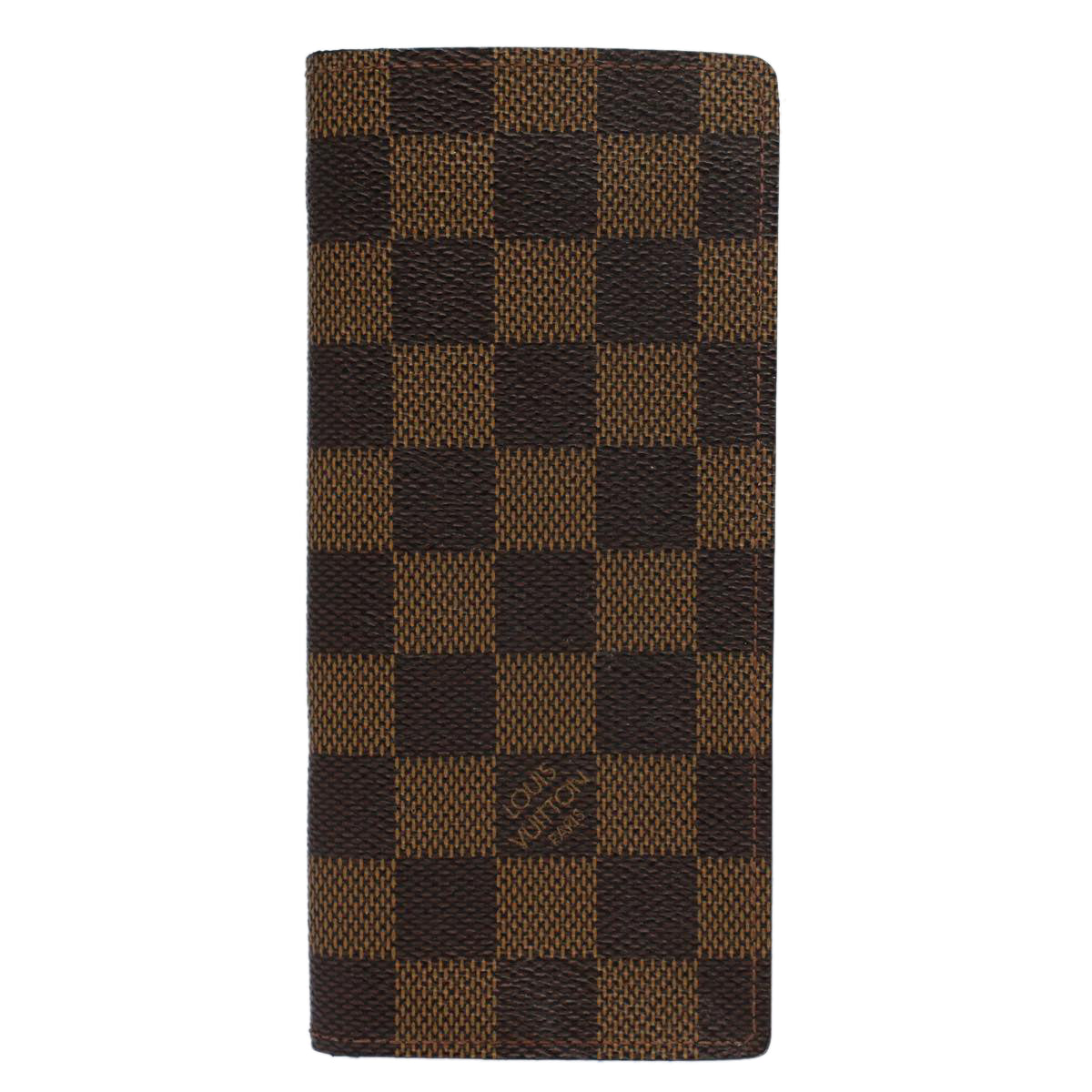 LOUIS VUITTON Damier Ebene Etui Lunettes Simple Glasses Case N62964 55919