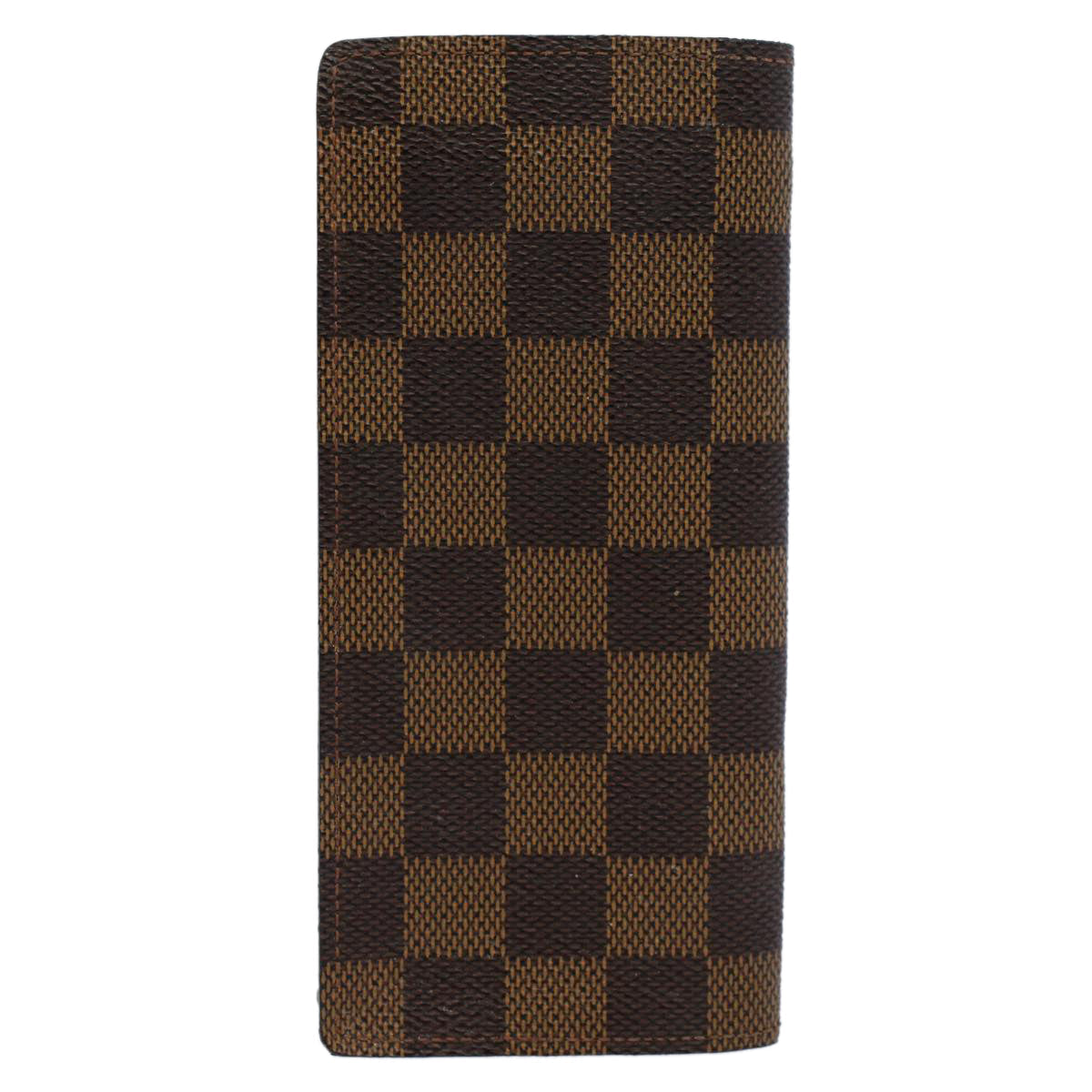 LOUIS VUITTON Damier Ebene Etui Lunettes Simple Glasses Case N62964 55919