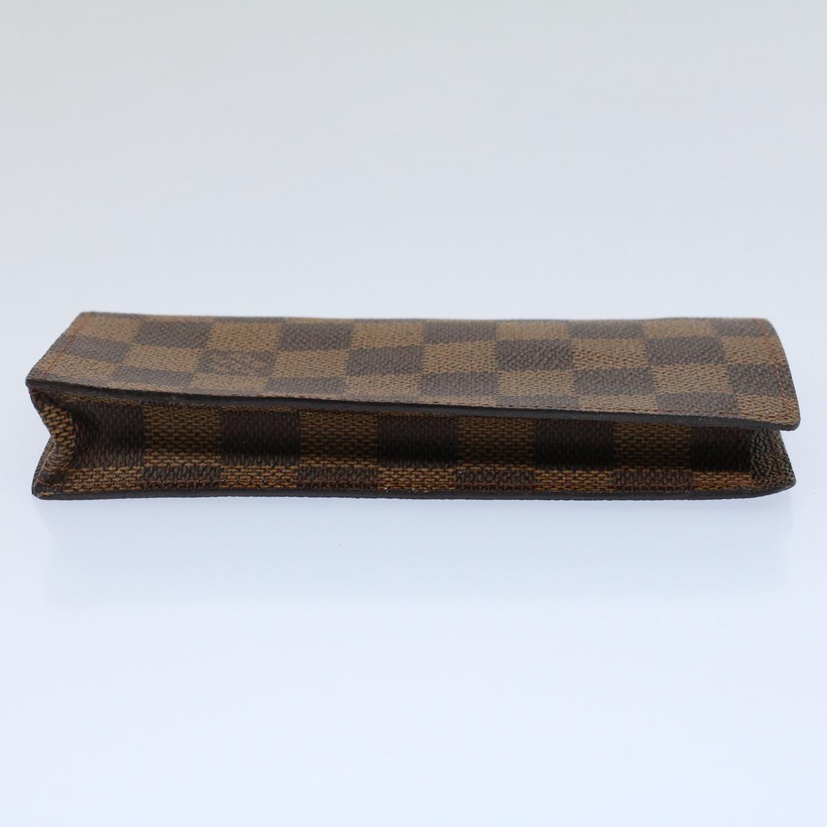 LOUIS VUITTON Damier Ebene Etui Lunettes Simple Glasses Case N62964 55919