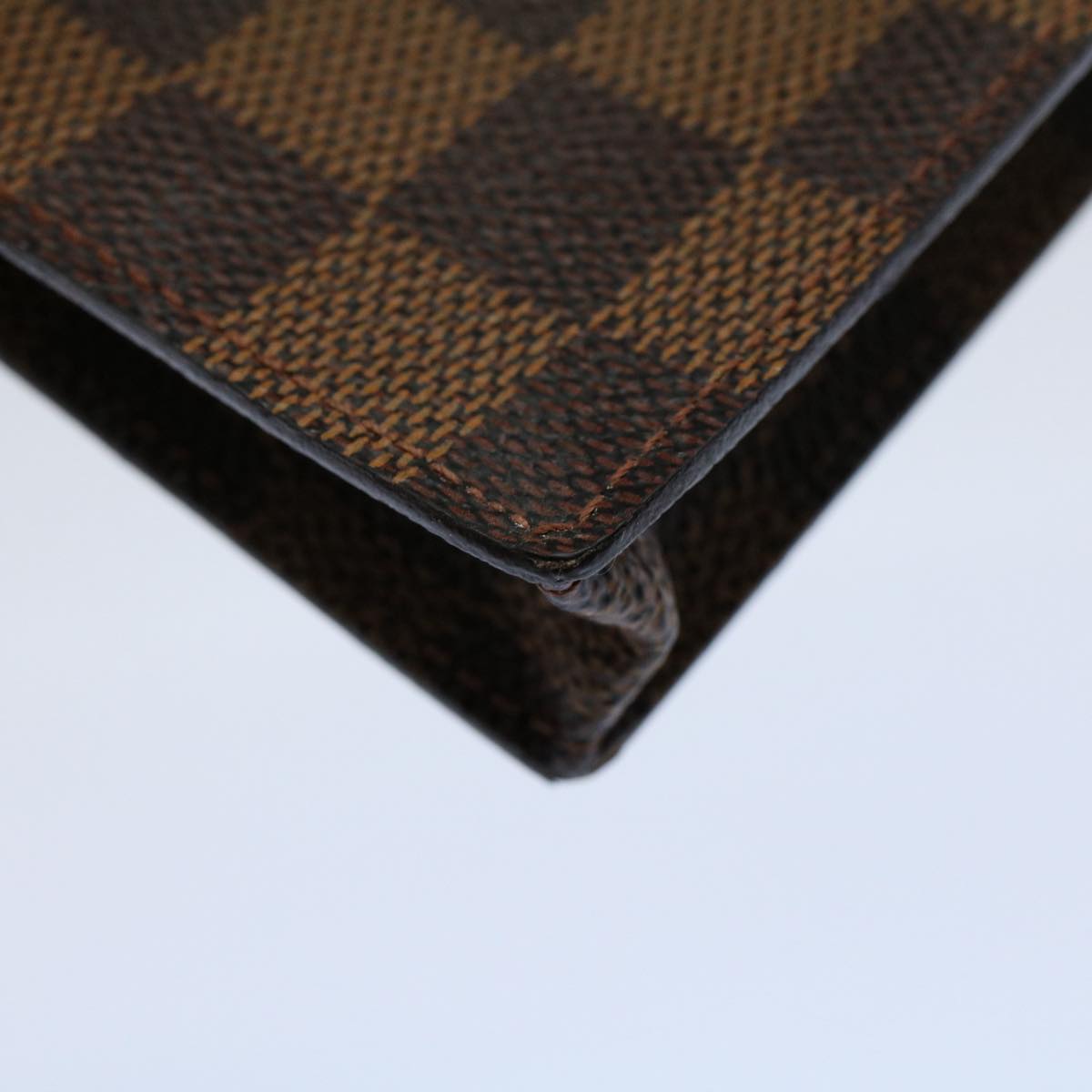 LOUIS VUITTON Damier Ebene Etui Lunettes Simple Glasses Case N62964 55919