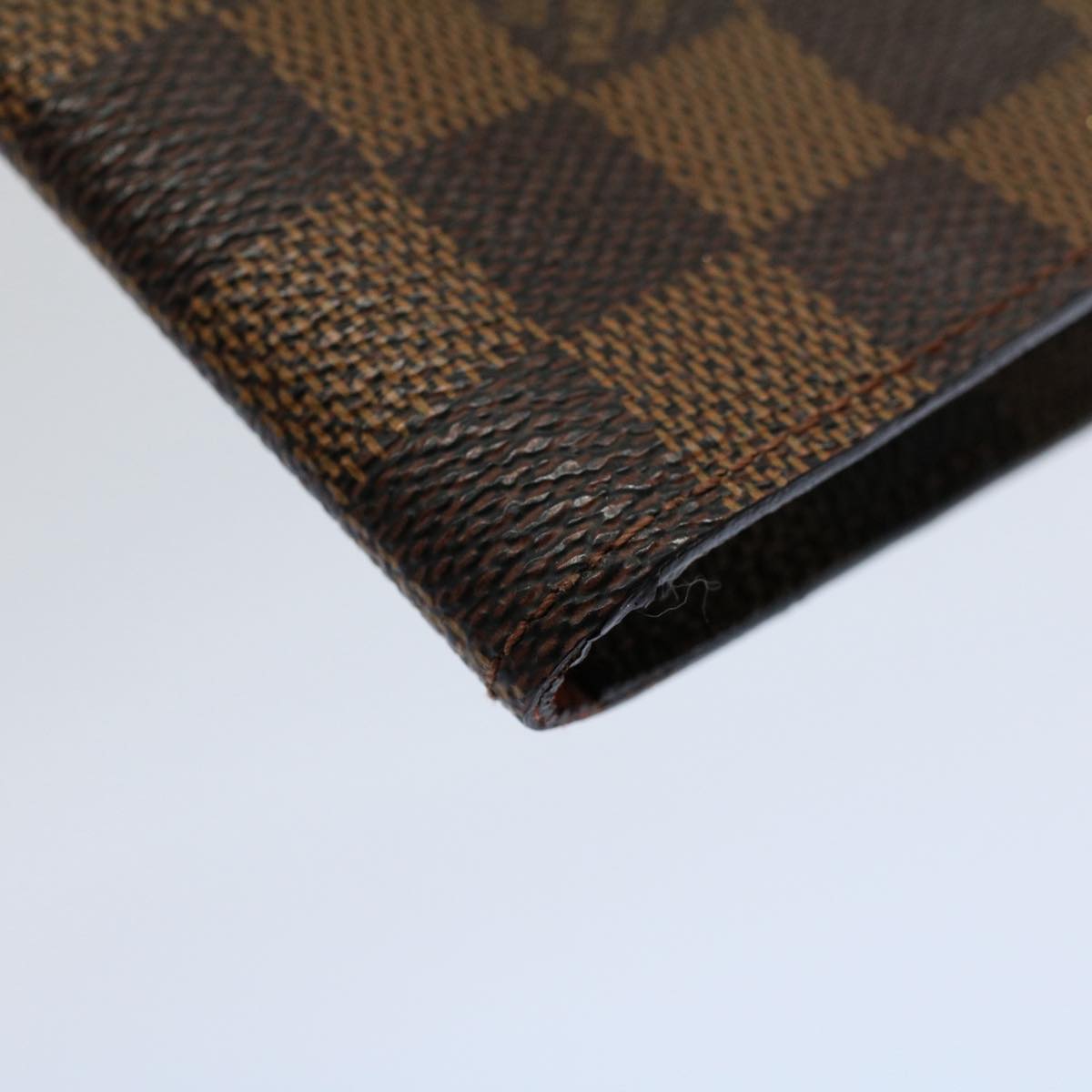 LOUIS VUITTON Damier Ebene Etui Lunettes Simple Glasses Case N62964 55919