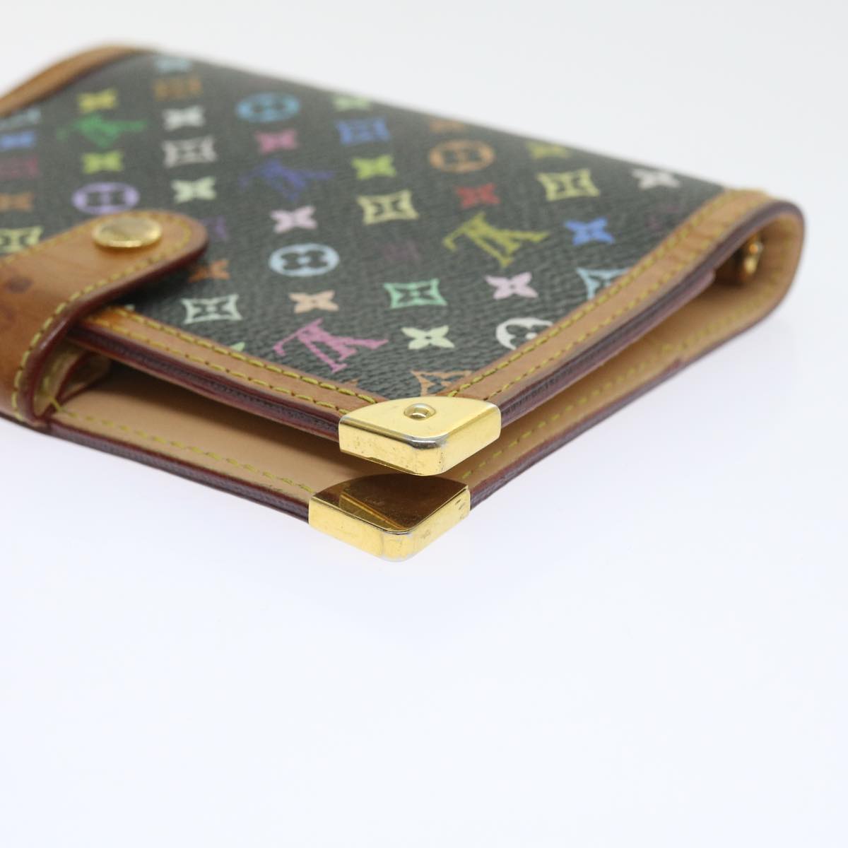 LOUIS VUITTON Multicolor Agenda PM Day Planner Cover Black R20895 LV 55920