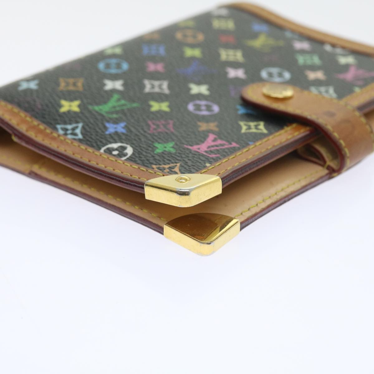 LOUIS VUITTON Multicolor Agenda PM Day Planner Cover Black R20895 LV 55920