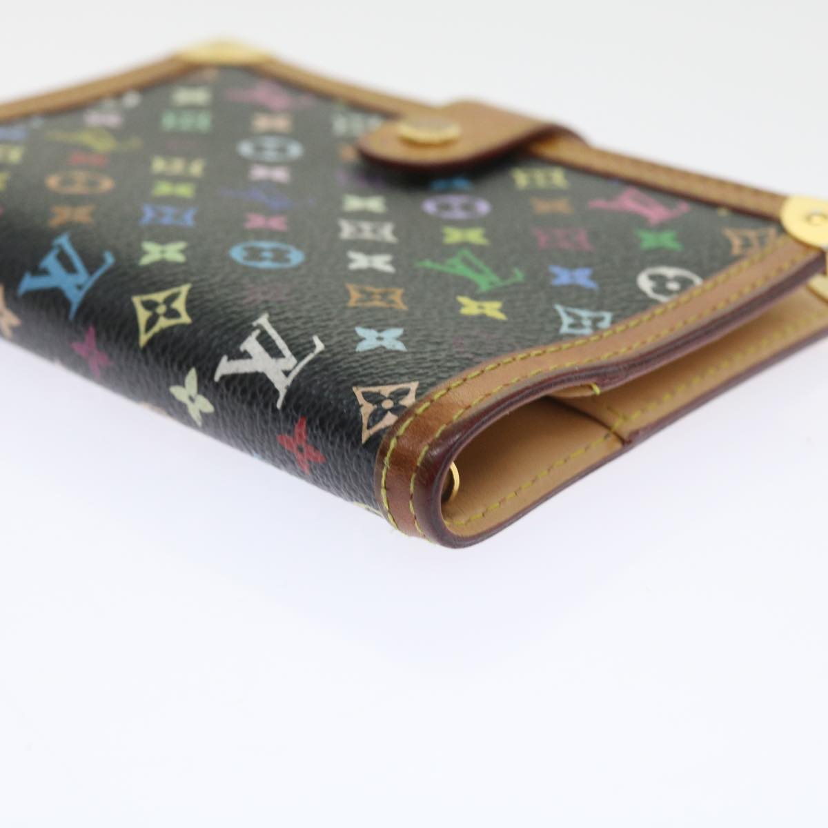 LOUIS VUITTON Multicolor Agenda PM Day Planner Cover Black R20895 LV 55920
