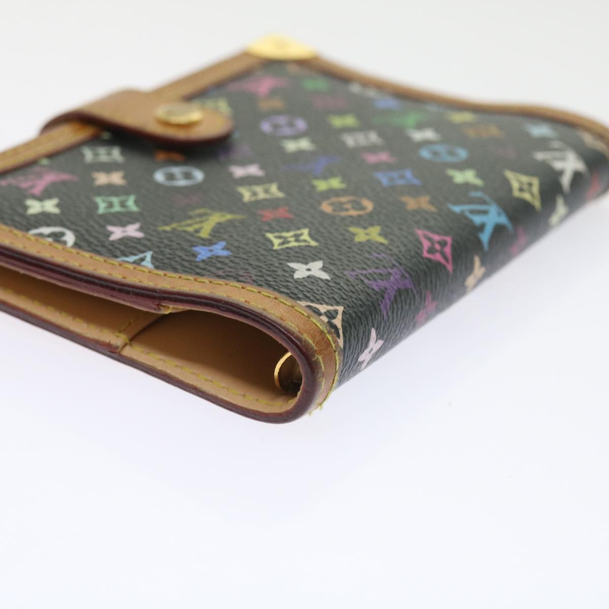 LOUIS VUITTON Multicolor Agenda PM Day Planner Cover Black R20895 LV 55920