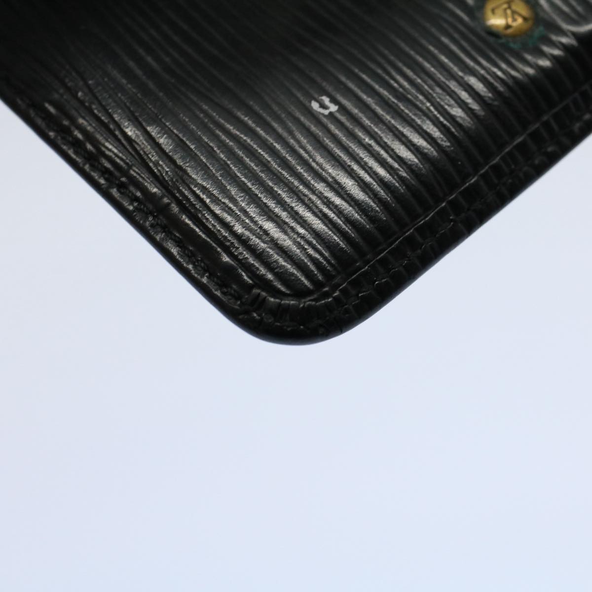 LOUIS VUITTON Epi Pochette Cles Coin Purse Black M63802 LV 55922
