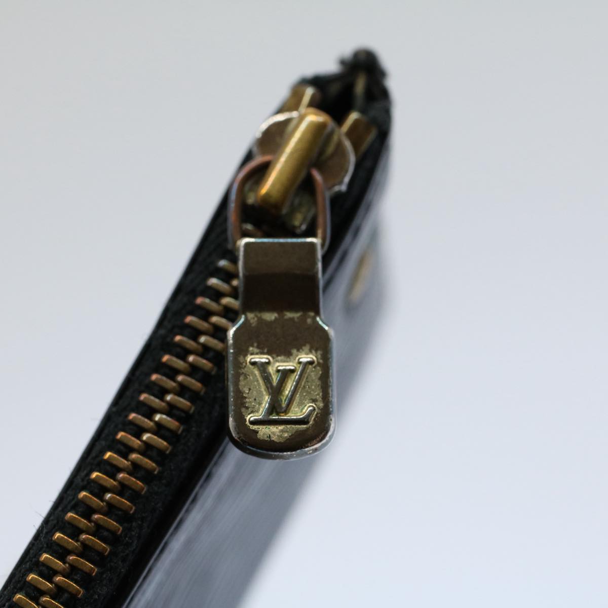 LOUIS VUITTON Epi Pochette Cles Coin Purse Black M63802 LV 55922