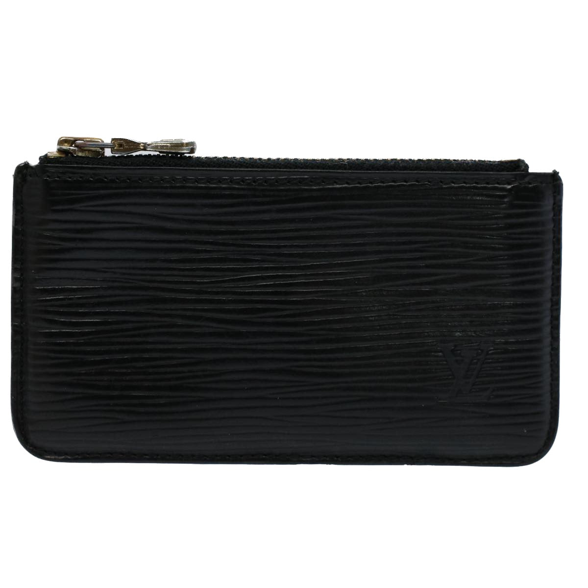 LOUIS VUITTON Epi Pochette Cles Coin Purse Black M63802 LV 55922